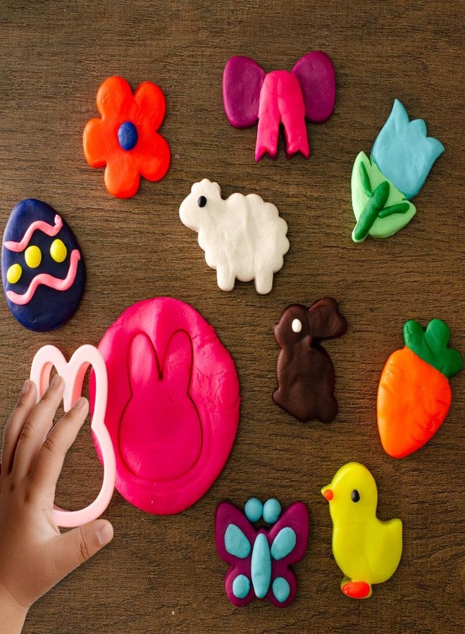 Waybla 12-Pack Prefilled Easter Eggs with Modeling Dough & Easter-Shaped Cutters, Non-Candy Easter Gift Easter Basket Stuffers for Kids - Image 5